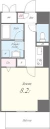 ラブールミノワの間取り画像