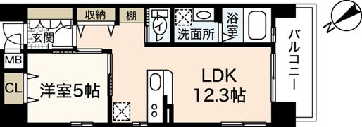 アールヴォレ楠木の間取り画像