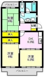 ファミールマンションの間取り画像