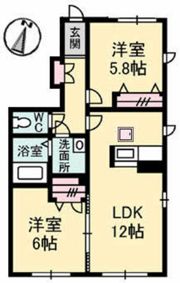 T’sハウスC棟の間取り画像