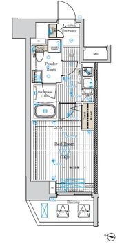 ベルグレード王子DUEの間取り画像