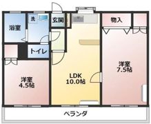 ジュネスシンソン北棟の間取り画像