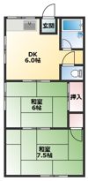 上ノ山サニーハイツの間取り画像