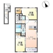 仮）東新町新築アパート B棟 1517N1の間取り画像