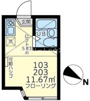 ユナイト上町ランドシュタイナーの間取り画像