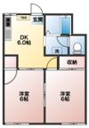 ハイム笹井Aの間取り画像