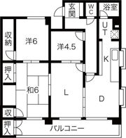 アイルモネ山手の間取り画像