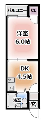 スカイハイツ香里の間取り画像