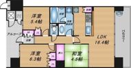 ロイヤルアーク花水都OSAKAの間取り画像