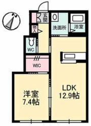 コーポ カノン A棟の間取り画像
