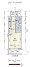 プレサンス堺筋本町駅前シェルの間取り画像