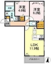 Dーroom 森本の間取り画像