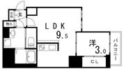 セレニテ神戸元町クレアの間取り画像