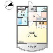 エクシヴ ボヌールの間取り画像