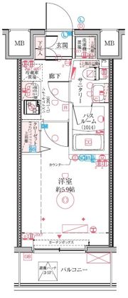 クレヴィスタ四ツ木の間取り画像