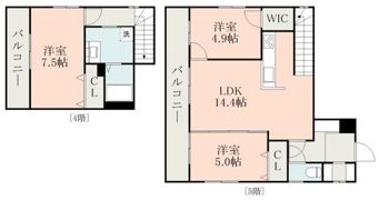 KARAKASAApartmentの間取り画像