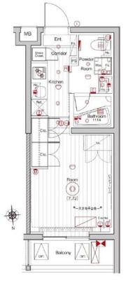 メイクス氷川台アジールコートの間取り画像