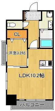 アンレーヴ門司駅前の間取り画像