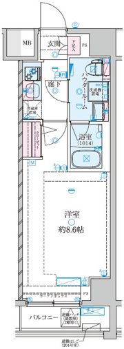 GENOVIA大師橋の間取り画像