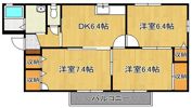 グリーンビレッジ湯川II B棟の間取り画像