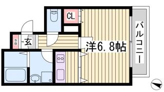 プレサンス三宮花時計前の間取り画像