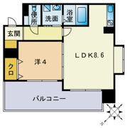 アミューゼ博多の間取り画像