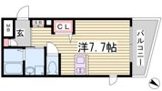 プレサンス神戸駅前グランツの間取り画像