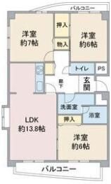 ファミーユ植田東の間取り画像