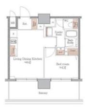 ジオエント梅田北リバーフロントの間取り画像