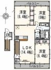 サンライズ国立の間取り画像