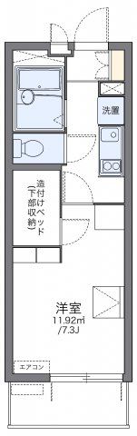 レオパレスエスタⅣの間取り画像