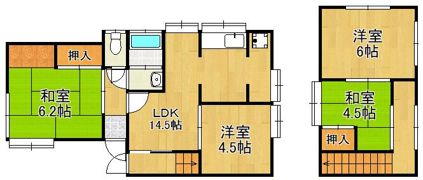 行橋市南大橋5丁目戸建の間取り画像