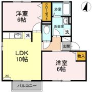 グリーンコート B棟の間取り画像
