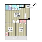羽根木ファミリーマンションの間取り画像
