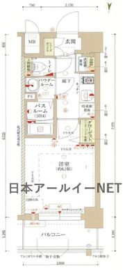 ポルト・ボヌール梅田WESTの間取り画像