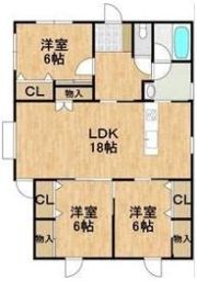 千歳市勇舞戸建ての間取り画像