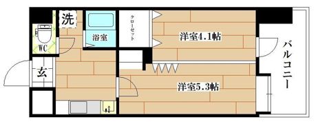 ノースステイツ幸町の間取り画像