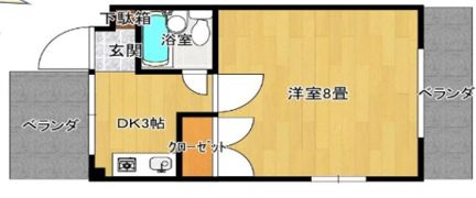 ヴィラバショウの間取り画像