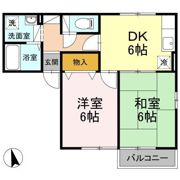 セジュール来住 A棟の間取り画像