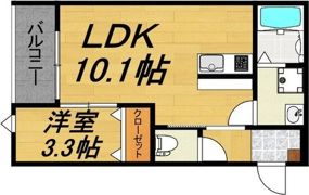 LECOCON一宮Ⅵの間取り画像