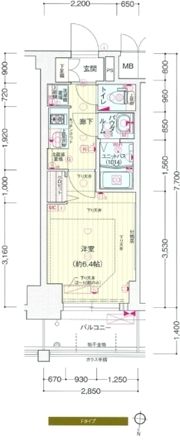 プレサンス新大阪ジェイズの間取り画像