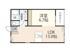 Y.K_FLAT Aの間取り画像