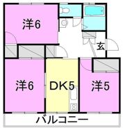 八束ハイツの間取り画像