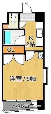 ニューサンリバー6番館の間取り画像