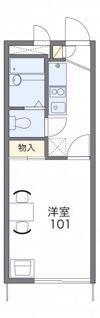 レオパレスさつき弐番館の間取り画像