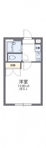 レオパレスヴィラニシオカの間取り画像