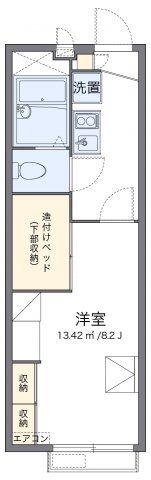 レオパレス大谷静岡大学前Ⅱの間取り画像
