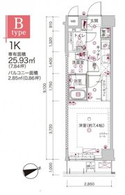 クレヴィスタ板橋桜川の間取り画像