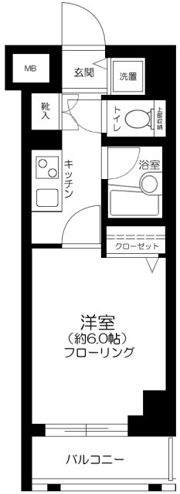 パレステュディオ六本木EASTⅡの間取り画像