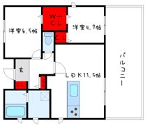 東八田戸建402-1の間取り画像